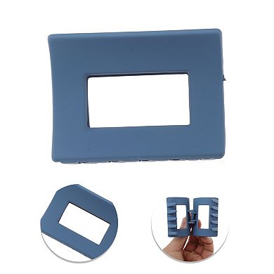 Rectangular Frosted Hair Clips for Home 1 Pc