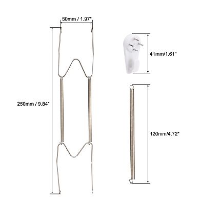 Plate Hanger, 14 Inch Stainless Steel Invisible Wall Plate Hangers with Wall Hooks for Decorative