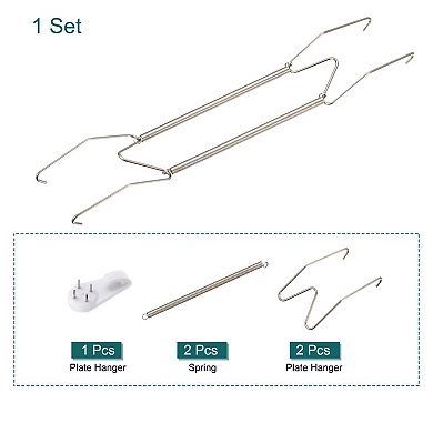 Plate Hanger, 14 Inch Stainless Steel Invisible Wall Plate Hangers with Wall Hooks for Decorative