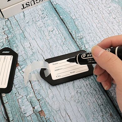 Plastic Suitcase Name Label Travel Luggage Tags 20 Pcs