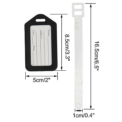 Plastic Suitcase Name Label Travel Luggage Tags 20 Pcs