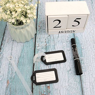 Plastic Suitcase Name Label Travel Luggage Tags 20 Pcs