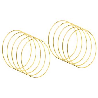 5.9 Inch Dream Catcher Rings, 20 pc Metal Macrame Wreath