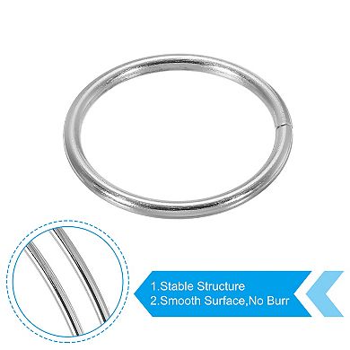 1.4" Dream Catcher Rings, 10 Pcs Metal Macrame Wreath Floral Round Ring Hoop