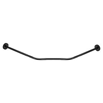 Stainless Steel Larger Size Diamond Shaped Corner Shower Curtain Rod