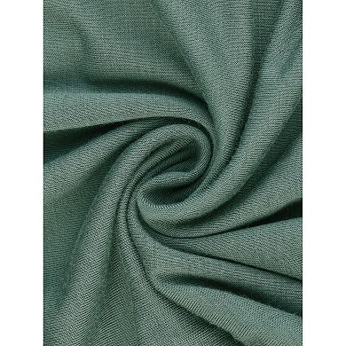 Women's Cotton Elastic Waist Wide Leg Straight Leg Sleep Pants 2Pcs