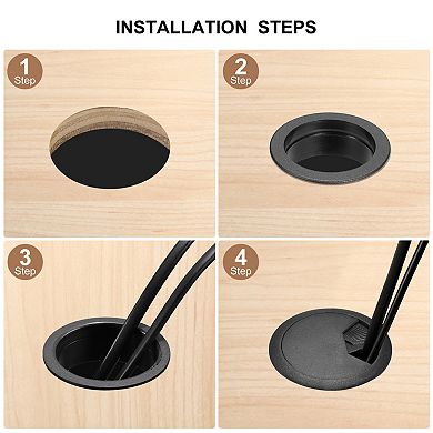 Cable Hole Cover Desk Cable Wire Cord Grommet Hole Cover for Office PC Desk Cable Cord Organizer