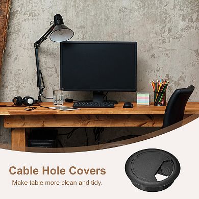 Cable Hole Cover Desk Cable Wire Cord Grommet Hole Cover for Office PC Desk Cable Cord Organizer