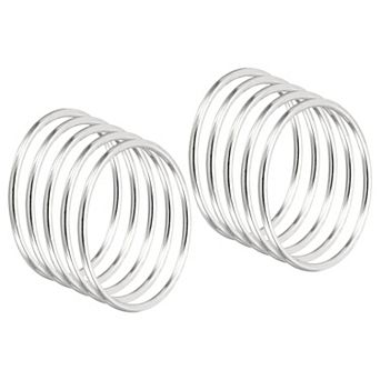 2 Inch Dream Catcher Rings, 20 pc Metal Macrame Wreath Floral Round Ring Hoop