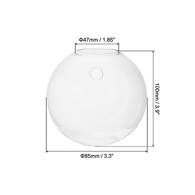 Wall Vases, 4 Pcs Planters Hanging Glass Terrariums Propagation Station for Home Office Decor