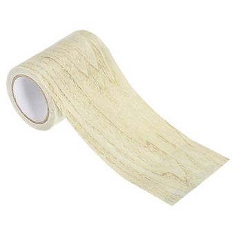 Wood Grain Repair Tape 3.15"x15', Self Adhesive Realistic Textured Repair Tape Patch