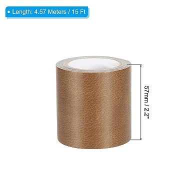 Leather Repair Tape 2.2"x15', Self Adhesive Realistic Leather Textured Patch for Furniture Sofa