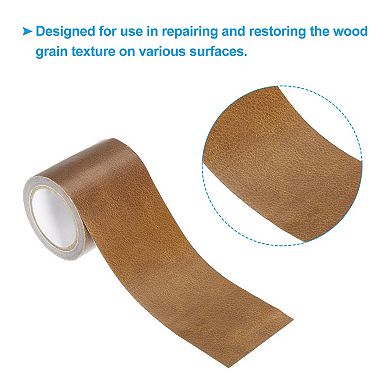 Leather Repair Tape 2.2"x15', Self Adhesive Realistic Leather Textured Patch for Furniture Sofa