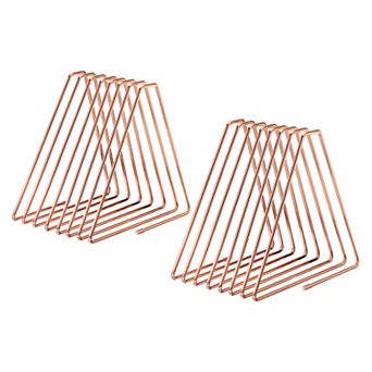 Triangle Desktop File Holder Rack Metal Vinyl Record Stand Holder Office Organizer 2 pc