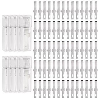 100 pc Exacto Knife Blades, Hobby Knife Replacement Blades Spare Precision Hobby Knife Blade