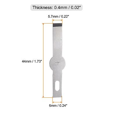 100 Pcs Exacto Knife Blades, Hobby Knife Replacement Blades Spare Precision Hobby Knife Blade