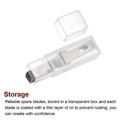 100 Pcs Exacto Knife Blades, Hobby Knife Replacement Blades Spare Precision Hobby Knife Blade