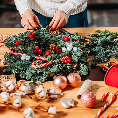 24Pcs 1.1" Christmas Balls Ornaments Set Mini Shatterproof Christmas Tree Decorations Hanging Balls