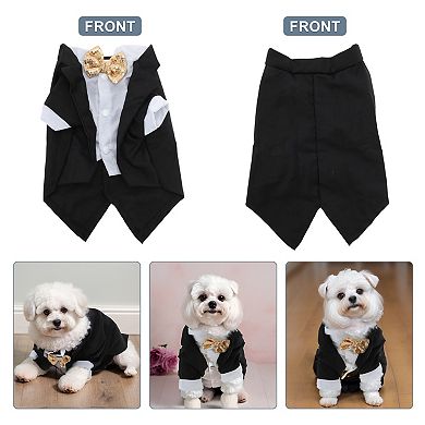 Dog Tuxedo, Stylish Pet Formal Attire, Dog Wedding Outfit, Dog Shirt Puppy Clothes Dress Up Cosplay