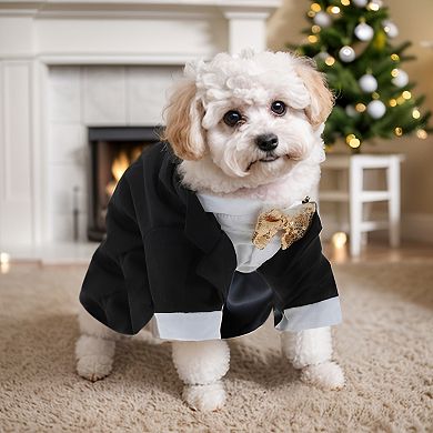 Dog Tuxedo, Stylish Pet Formal Attire, Dog Wedding Outfit, Dog Shirt Puppy Clothes Dress Up Cosplay