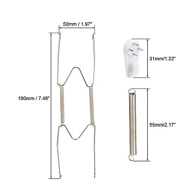 Plate Hanger, 8 Inch Stainless Steel Invisible Wall Plate Hangers with Wall Hooks