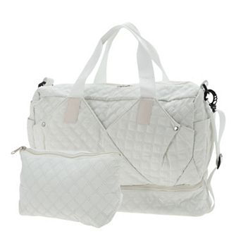 Duffel Bag for Travel, Partitioned Design, Travel Duffel Bags, with Fixed Luggage Strap 2 pc