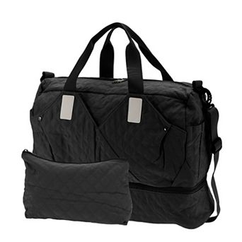 Duffel Bag for Travel, Partitioned Design, Travel Duffel Bags, with Fixed Luggage Strap 2 pc