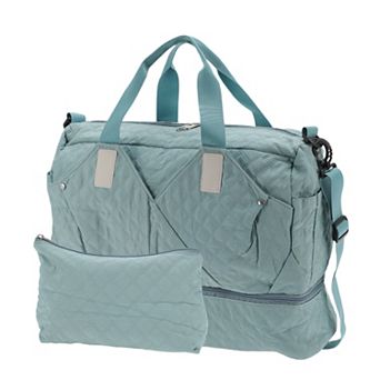 Duffel Bag for Travel, Partitioned Design, Travel Duffel Bags, with Fixed Luggage Strap 2 pc