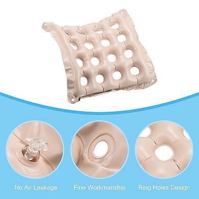 Inflatable Seat Cushion, 2 Pack Portable Chair Cushion Breathable Backrest Air Seat Pad