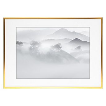 Aluminum Picture Frame Decor Photo Frame for Tabletop Display, and Wall Hanging Gold 15x21
