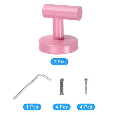 Bathroom Hook, 2Pcs Waterproof Stainless Steel Single Towel/Robe Clothes Hook with Screws