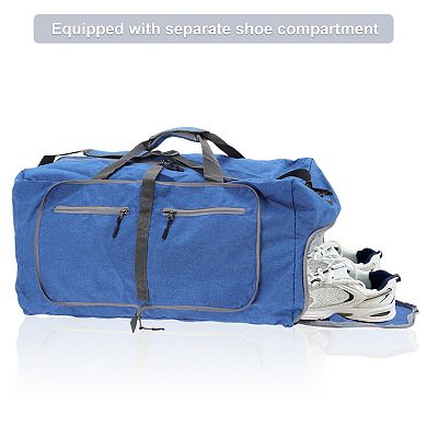 Women's Travel Duffel Bag with Fixed Luggage Strap