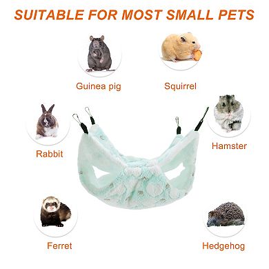 Ferret Hammock, Pet Cage Accessories, Pet Cage Hammock Hanging Tunnel and Bed Hideout Set 3 Pcs