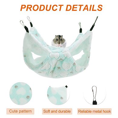 Ferret Hammock, Pet Cage Accessories, Pet Cage Hammock Hanging Tunnel and Bed Hideout Set 3 Pcs