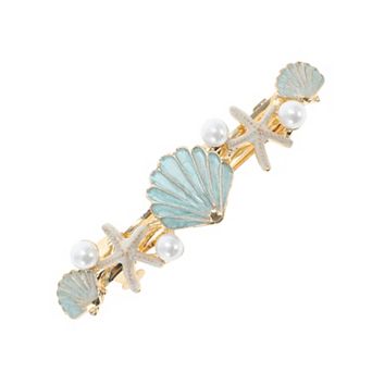 Shell Starfish French Barrette Hair Clips for Home 1 pc