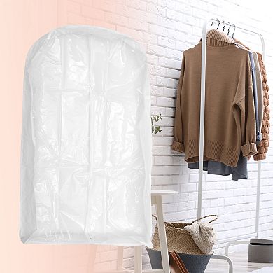Dustproof Garment Bag Zipper Clothing Dust Cover 23.62"x3.94"x39.37" 2 Pcs