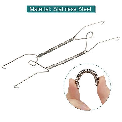 6 Pieces Plate Hanger, Stainless Steel Invisible Wall Plate Hangers with 6Pcs Wall Hooks