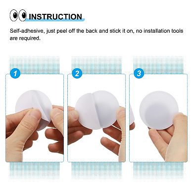 Wiggly Eyes with Self-Adhesive Googly Eyes 8Pcs Sticky Wiggle Fake Eyeball Plastic Eyes 5.1"