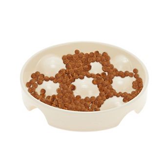 Slow Feeder Dog Bowls, Porcelain Slow Eating Down Cat Bowl, Dog Slow Feeder Bowl