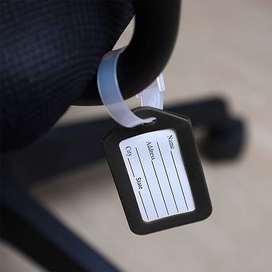 Plastic Name Message Bags Backpack Luggage Tag 10 Pcs