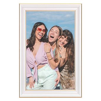 Picture Frame for Tabletop Display and Wall Hanging, Art Photo Frame for Photo and Poster White 8x12