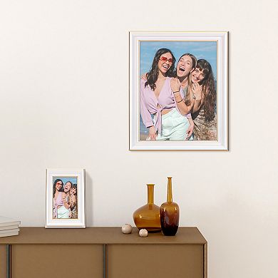 Picture Frame for Tabletop Display and Wall Hanging, Art Photo Frame for Photo and Poster White 8x12