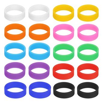 Silicone Rubber Bands, 20x7mm Rubber Bands Rings Cable Ties Strong Elastic Bands