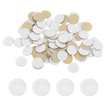 100 pc Round Adhesive Felt Circles, 1/2" Pre Cut Felt Craft Stickers Non-Woven Mini