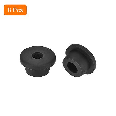 8Pack Silicone Rubber Grommets 3/4" Drill Hole 3/8" ID Top Hat Hole Plug Grommet