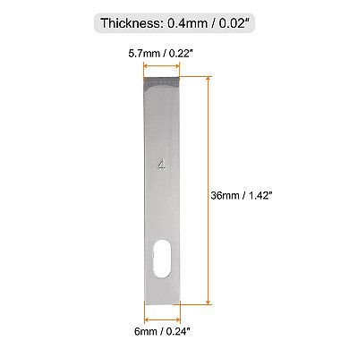 40 Pcs Exacto Knife Blades, Hobby Knife Replacement Blades Spare Precision Hobby Knife Blade Refills