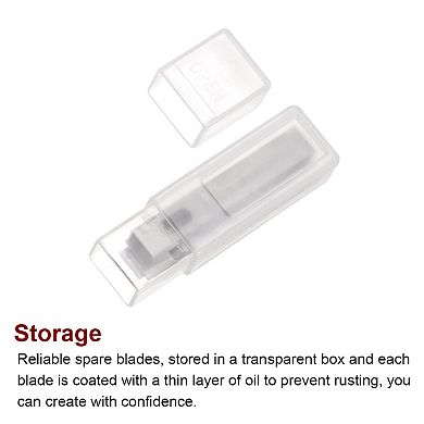 40 Pcs Exacto Knife Blades, Hobby Knife Replacement Blades Spare Precision Hobby Knife Blade Refills