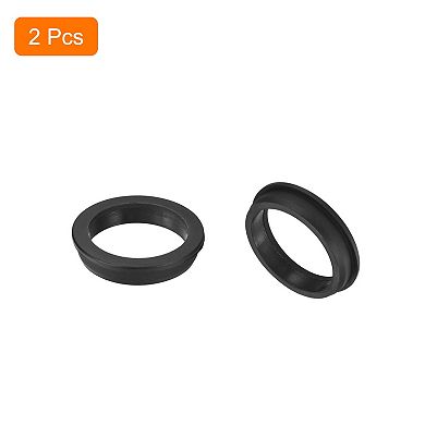 2Pack Silicone Rubber Grommets 2-3/4" Drill Hole, 2-5/16" ID Top Hat Hole Plug Grommet