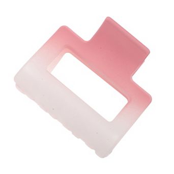 Rectangle Frosted Hair Clips for Home Gradient Pink 1 pc
