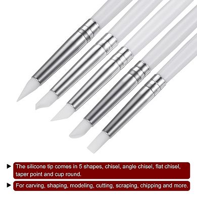 10 Pcs Silicone Clay Sculpting Tool Clay Sculpting Shaper Rubber Tip